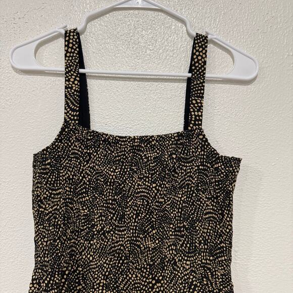 Madewell Black and Cream Maxi Dress - Picture 3 of 10